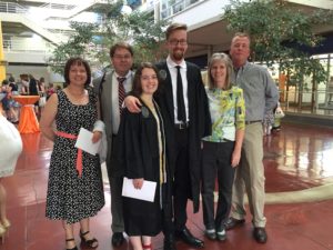 family at commencement