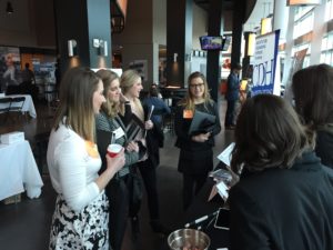 Students speak with professionals at Career Day