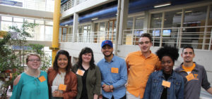 A group shot of students attending the college's Open House.