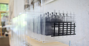 Student model using plexi-glass panels