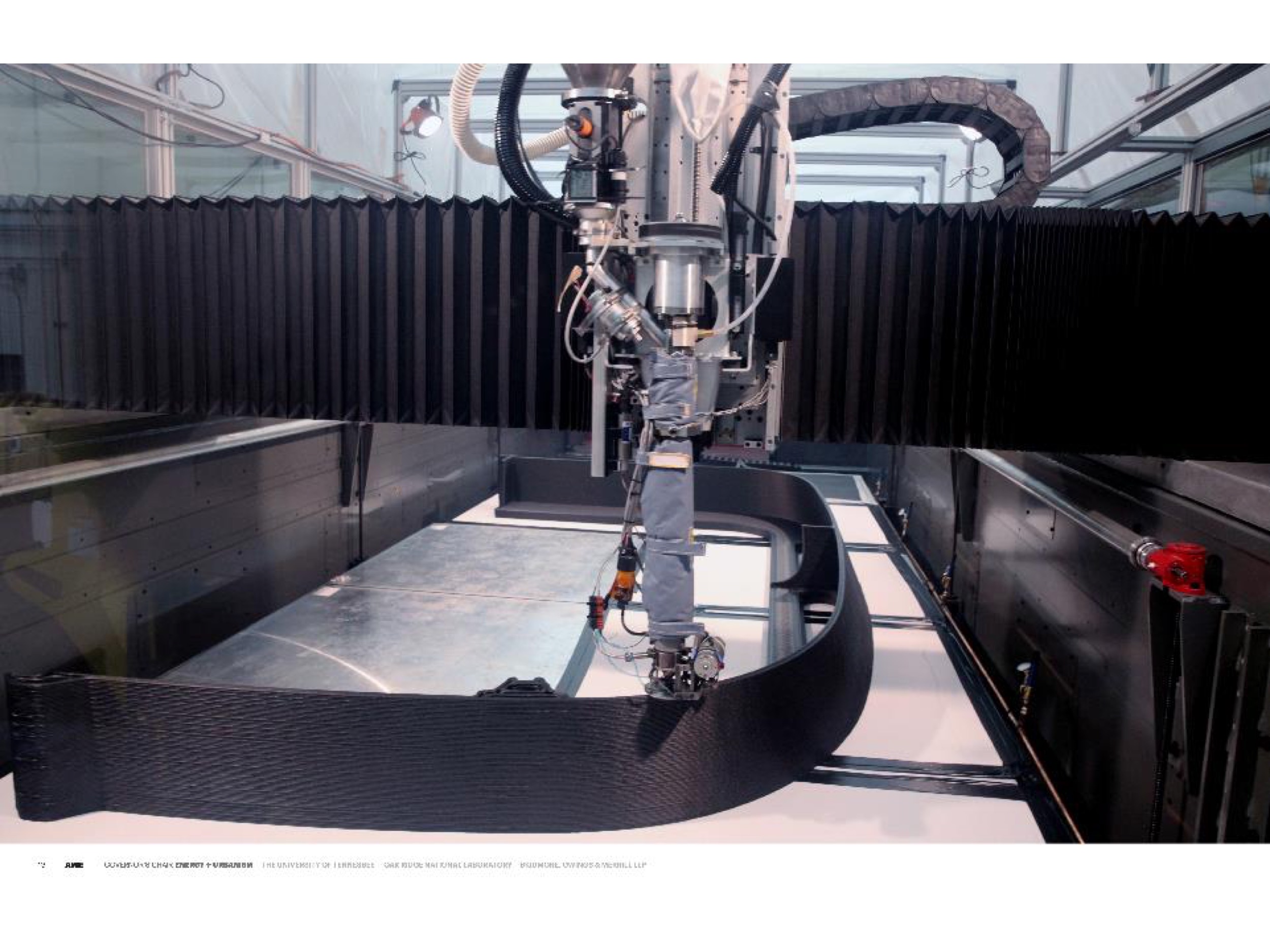 Large-scale 3D printer at ORNL