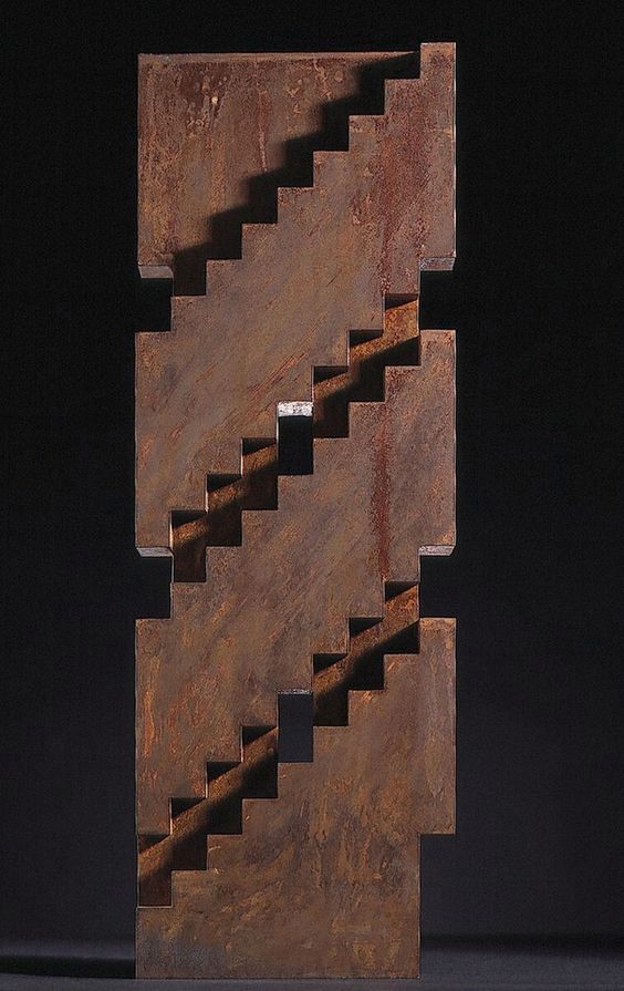 A sculpture of stairs by Juhani Pallasmaa
