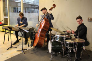 Jazz Band playing music at Centennial Jubilee