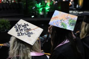 Caps at Spring Commencement 2018