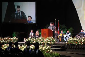 Graduation speaker in Spring Commencement 2018