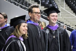 Students and Faculty at Spring Commencement 2018