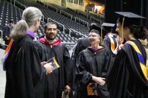 Faculty at Spring Commencement 2018
