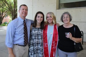 Polly Ann Blackwell and Family at Graduation Celebration 2018