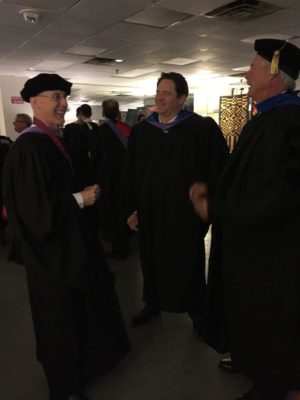 Dean and Faculty at Spring Commencement 2018