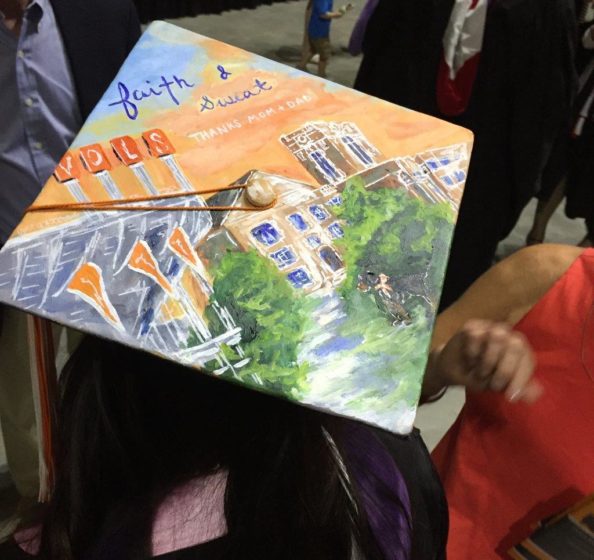 Student Cap at Spring Commencement 2018