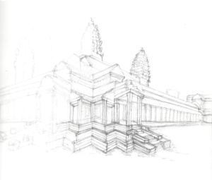 sketch of Agnkor Wat