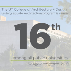 School of architecture ranked 16th