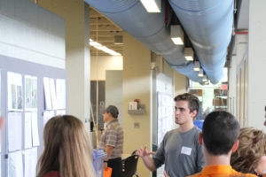 Students giving tours at Open House