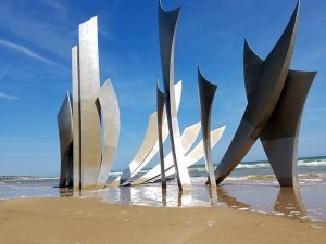 Normandy beaches sculpture