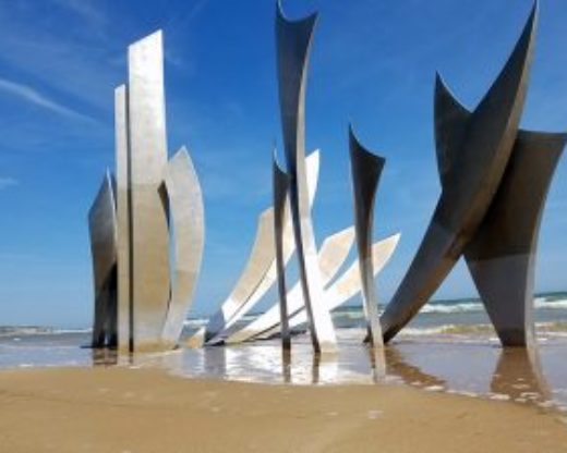Normandy beaches sculpture