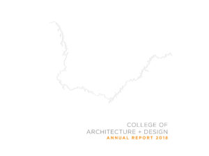2018 annual report cover showing a line drawing of the Tennessee River