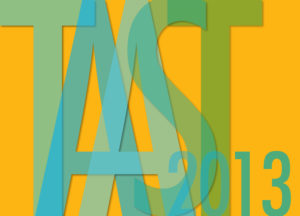 "TAAST" in blue on yellow background