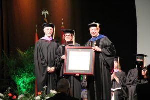Khler Avia receiving honorary degree