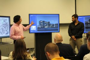 Students presenting TSU master plan in Knoxville