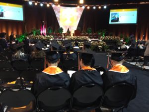 Commencement 2019 graduates in seats