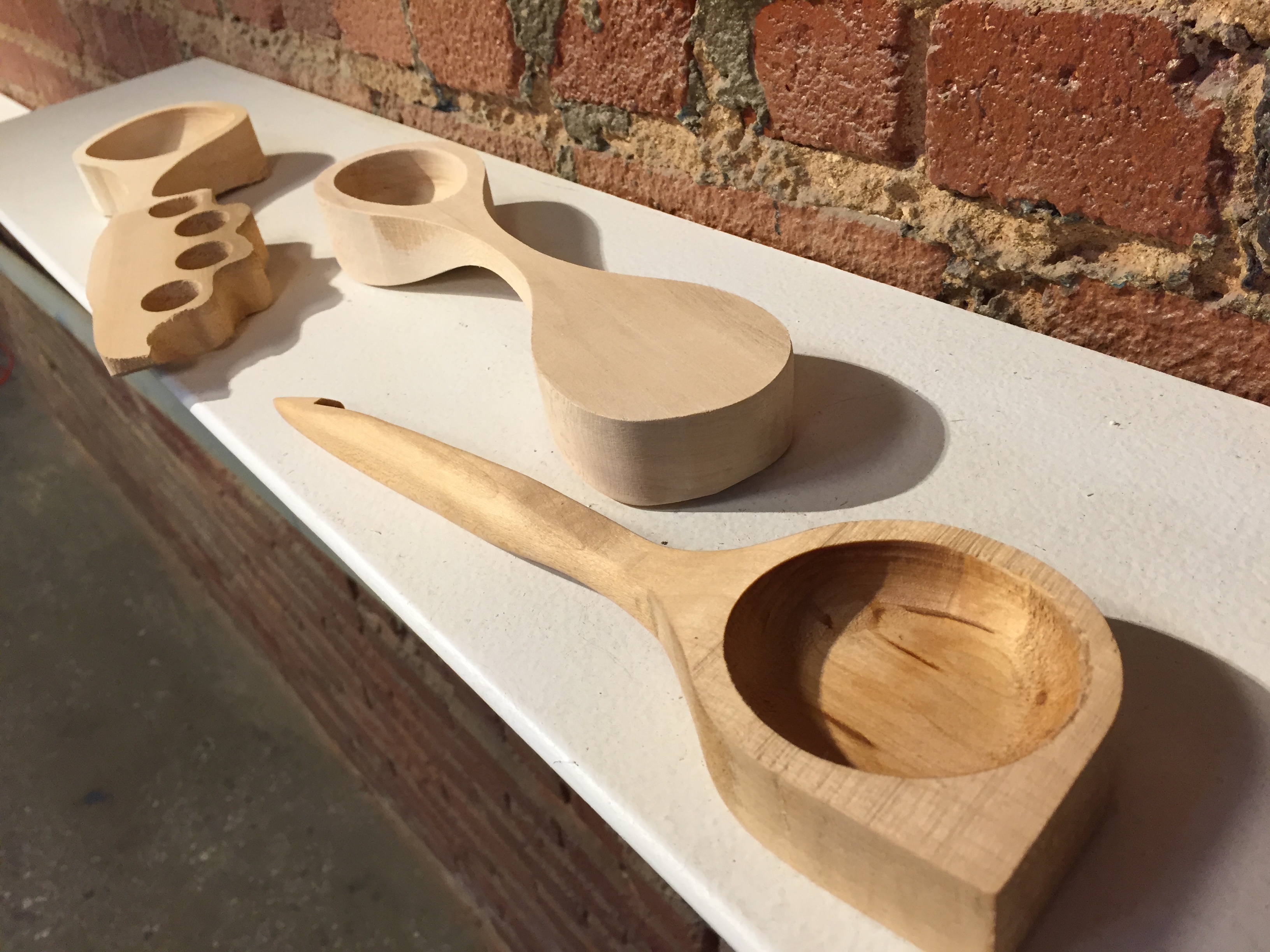 wooden pieces in Fab Lab