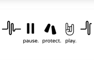 Graphic image showing Pause Protect Play