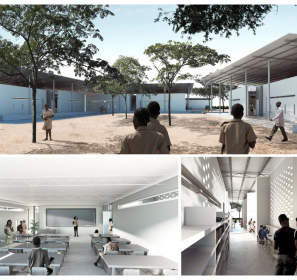 rendering of school in Mozambique