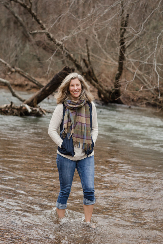 Carolyn Crawford at the river