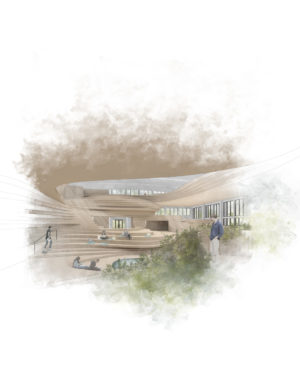 rendering of aquatic center