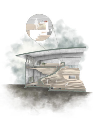 rendering of aquatic center