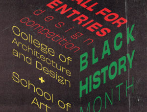 graphic image of Black History Month cube _ design competition