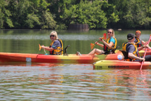 Tennessee RiverLine launch event kayakers