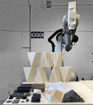 robotic arm with fabricated shapes