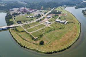 aerial image of Cherokee Farm