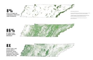 green maps of Tennessee