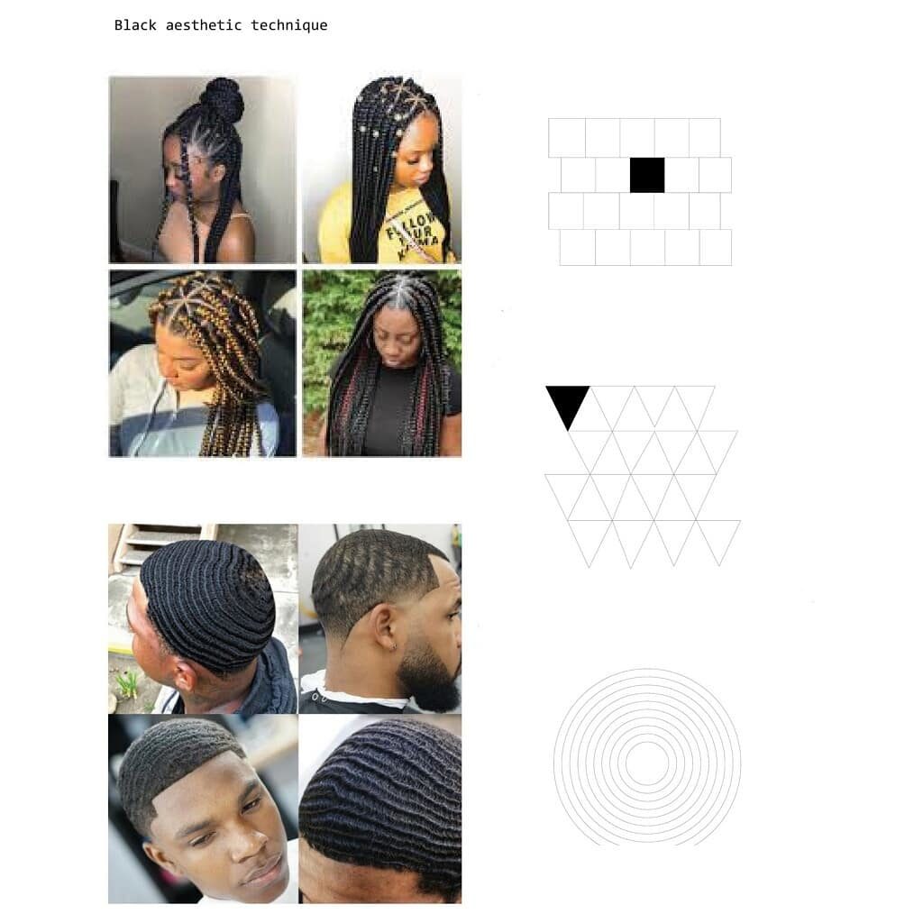 photos of Black male and female hairstyles