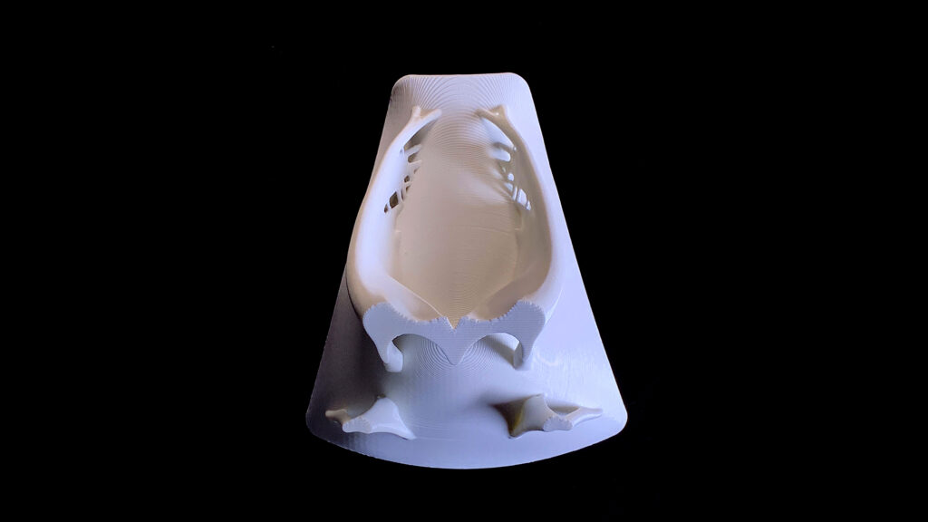 3D printed conical shape