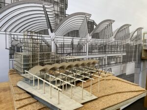 model of large building from ted shelton's studio spring 2022