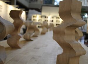 image of wooden models