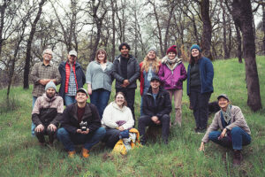 A group of landscape architecture students in California during a spring 2023 studio.