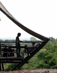 "Mirador Aula," or Learning Viewpoint, in the Cerro Blanco Protected Forest.