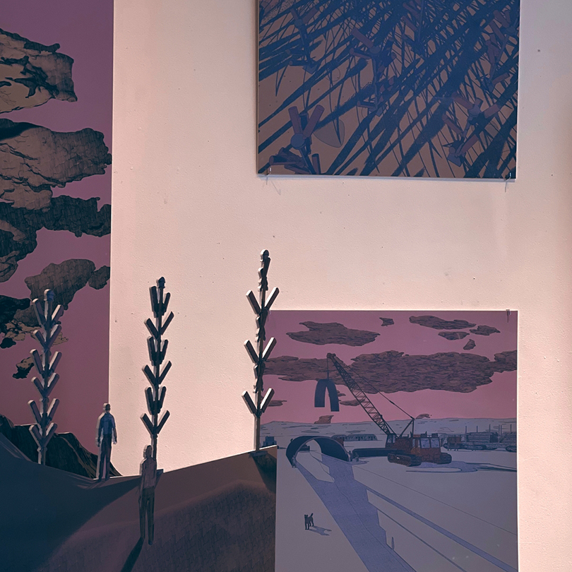 Exhibition featuring imagery from Andrew Madl's publication, The Nuclear Chronicles, at the college's Gay Street gallery.