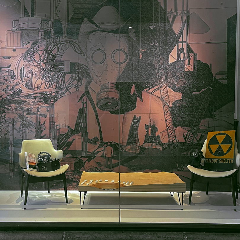 Exhibition featuring imagery from Andrew Madl's publication, The Nuclear Chronicles, at the college's Gay Street gallery.