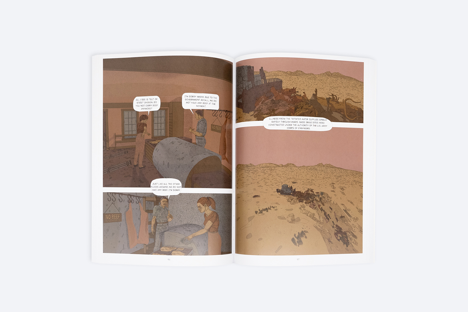 Graphic spread of Andrew Madl's The Nuclear Chronicles.