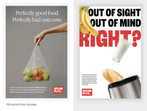 Poster campaign for Second Plate by Lillian Nagdeman