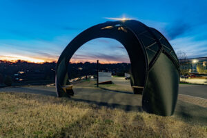 Solar view of the Trillium Pavilion at UT Cherokee Farm.