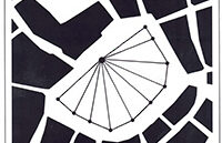 An early plan drawing of the Siena Emblem